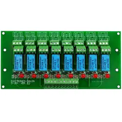 Электроника-салон 8 канала DPDT реле сигнала плате модуля (рабочий Напряжение: DC 24 В)