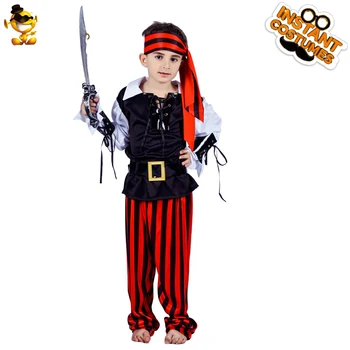 

Little Boy High Quality Luxury Pirate Cosplays Costume Boy Child Pirate Costume Halloween Christmas New Year Carnival Party