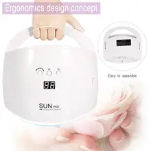 Защита от солнца PRO Портативный машинка для стрижки 48 Вт УФ светодиодная лампа для сушки ногтей двойной светодиодный s огни Смарт Сенсор лампы для ногтей гелем 30/60/90s ногтей Сушилка для ногтей