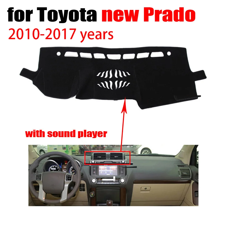 

Car dashboard cover mat for TOYOTA New PRADO High configuration 2010-2014 Left hand drive dashmat pad dash mat accessories