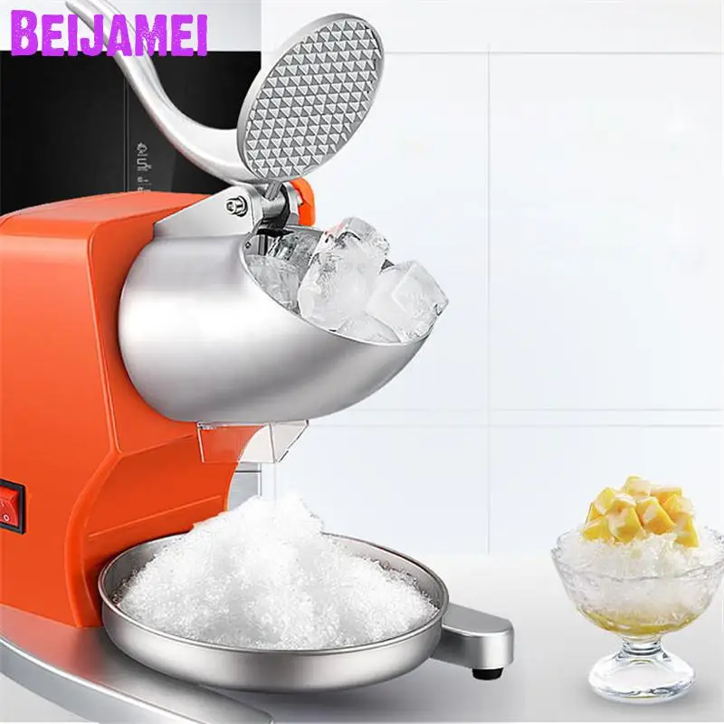 

BEIJAMEI Electric Ice crusher shaver household small snow cone ice block making commercial sand ice maker price