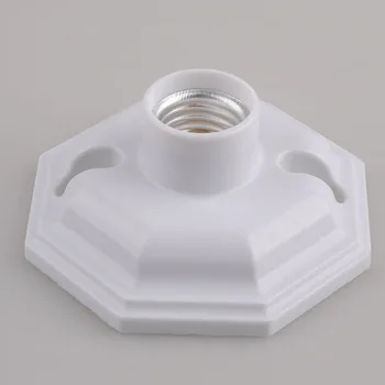 

1PCS Thickening E27 Screw head White lamp holder Round Lamp Bulb Socket Bases Lighting Accessories