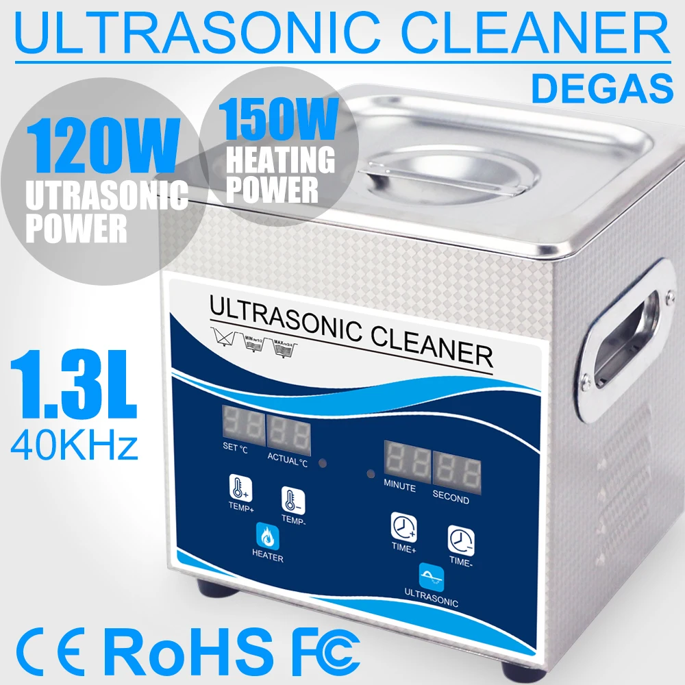 1 3l ultra sonic cleaner banho aquecedor de 120 w de potencia khz ultrasound 40 degas
