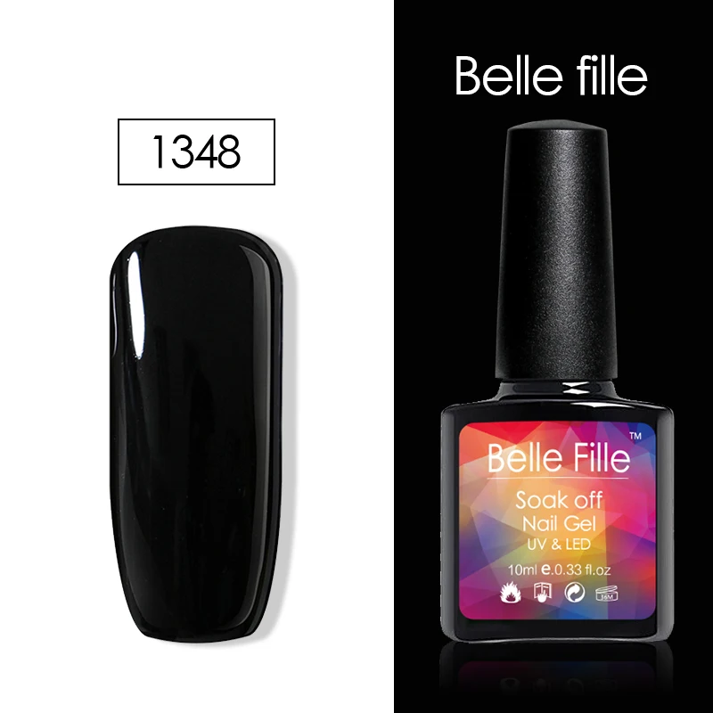 Belle Fille 10 мл гель Краски Цвет Топ базы блеск клей для ногтей UV лак голографическая