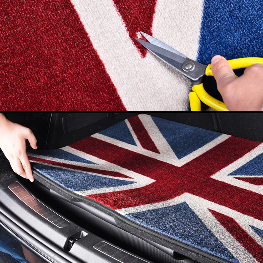 Автомобильный напольный коврик для багажника Union Jack грузовой автомобильный