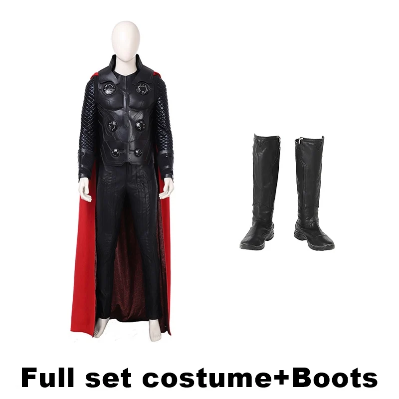 Топ класс Мстители Бесконечность войны Тор одинсон Косплей Костюм - Цвет: FullSet costumeBoots