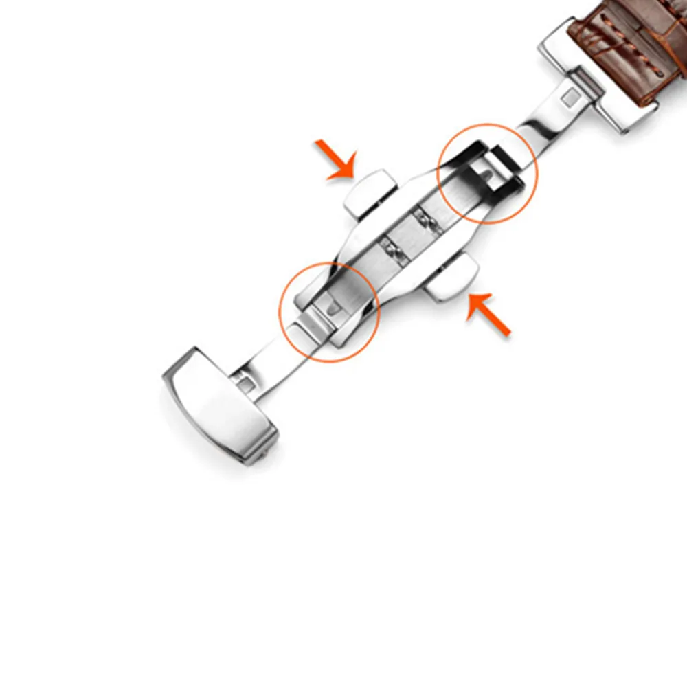 Новая натуральная кожа 16 18 19 20 21 22 24 мм Watche ремешок для часов складная застежка/пряжка+ инструмент