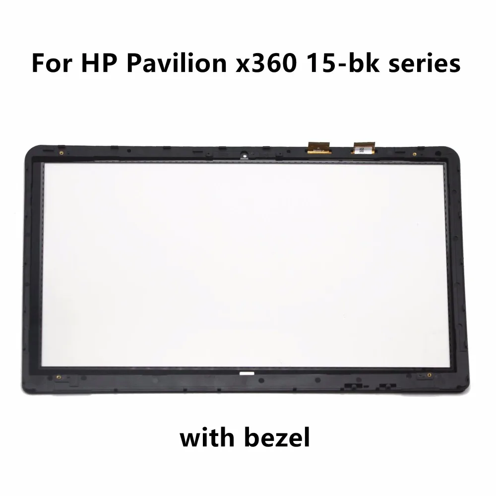 Vidro do Digitalizador da Tela Táctil com Moldura para Pavilhão hp X360 15-bk 15-bk009na 15-bk057sa 15-bk060sa 15-bk062na 15-bk093ms 156 Polegadas