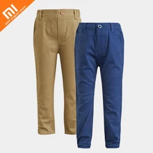 Оригинальные повседневные брюки из органического хлопка Xiaomi mijia; одежда из 97% хлопка; Легкие дышащие детские брюки на осень и зиму