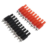 connector מתאם 20PCS הלחמה RCA Plug זכר אודיו וידאו מתאם מקצועי Connector (2)