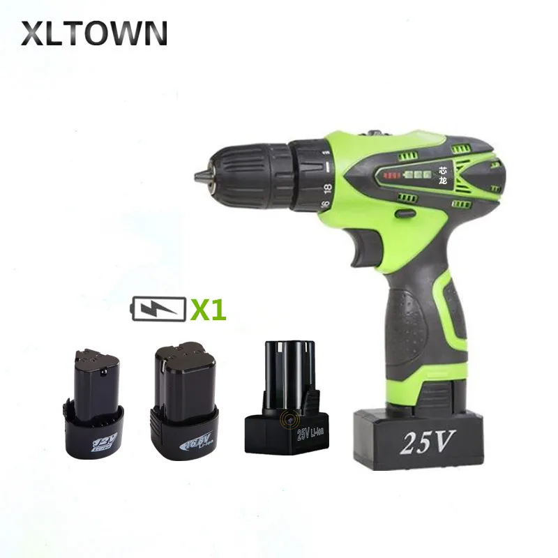 

XLTOWN 12/16.8/25V electric screwdriver cordless hand drill rechargeable lithium battery electric screwdriver home power tools