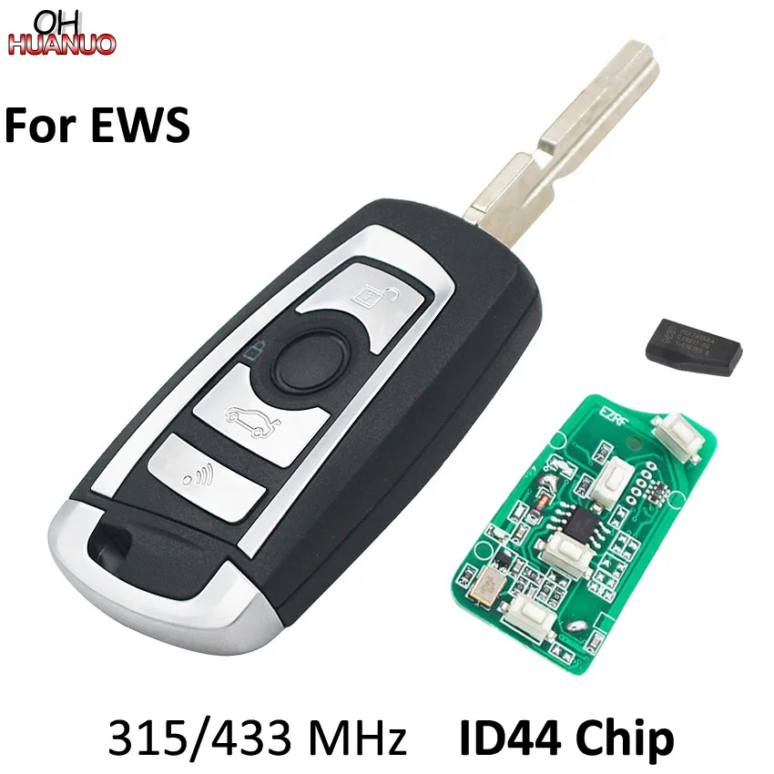 

4 Buttons EWS Modified Flip Remote Key Fob 315MHz/433MHz PCF7935AA ID44 Chip for BMW E38 E39 E46 M5 X3 X5 Z3 Z4 HU58
