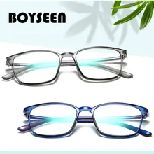BOYSEEN TR интегрированные носовые накладки Blu-Ray плоское зеркало ультра легкие компьютерные очки, художественные квадратные оптические очки 11761