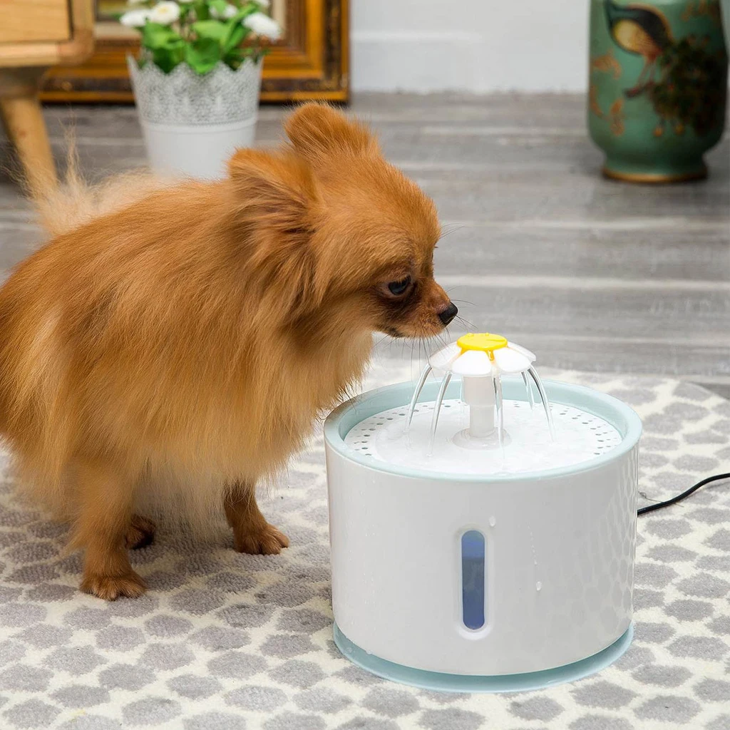 2.4L светодиодный электрический USB питомец для собак, бесшумный питатель, автоматическая питомец, кошка, фонтан, миска, питомец, фонтан, питьевой воды, диспенсер