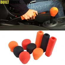 1 Pc tailleur Fit voiture Silicone tête d'engrenage bouton de vitesse couvercle pour Smart W451 W453 Fortwo Forfour frein à main housse levier bâton peau(China)