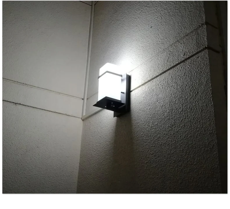 IWHD из двери стекло современный настенный светильник светодиодный Простой Металлический Настенный бра проход лестница водостойкие дома