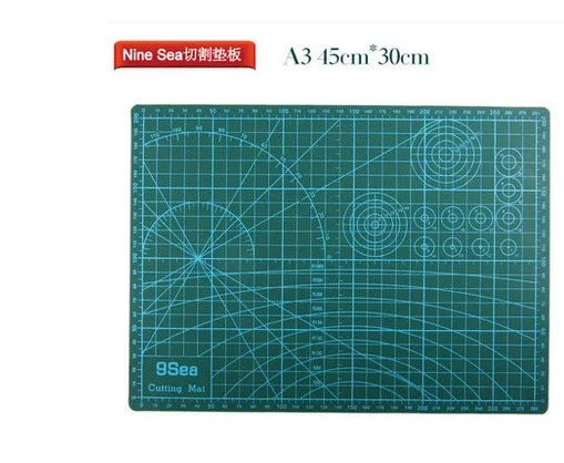 

A3 Olfa Gridded Cutting Mat Set 45cmX30cm Clipped OLFA A3 MATmost suitable for hobby craft work double sided use inch/cm