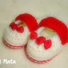 Красные Розовые ботиночки-вязанная крючком обувь-вязаные пинетки детская обувь