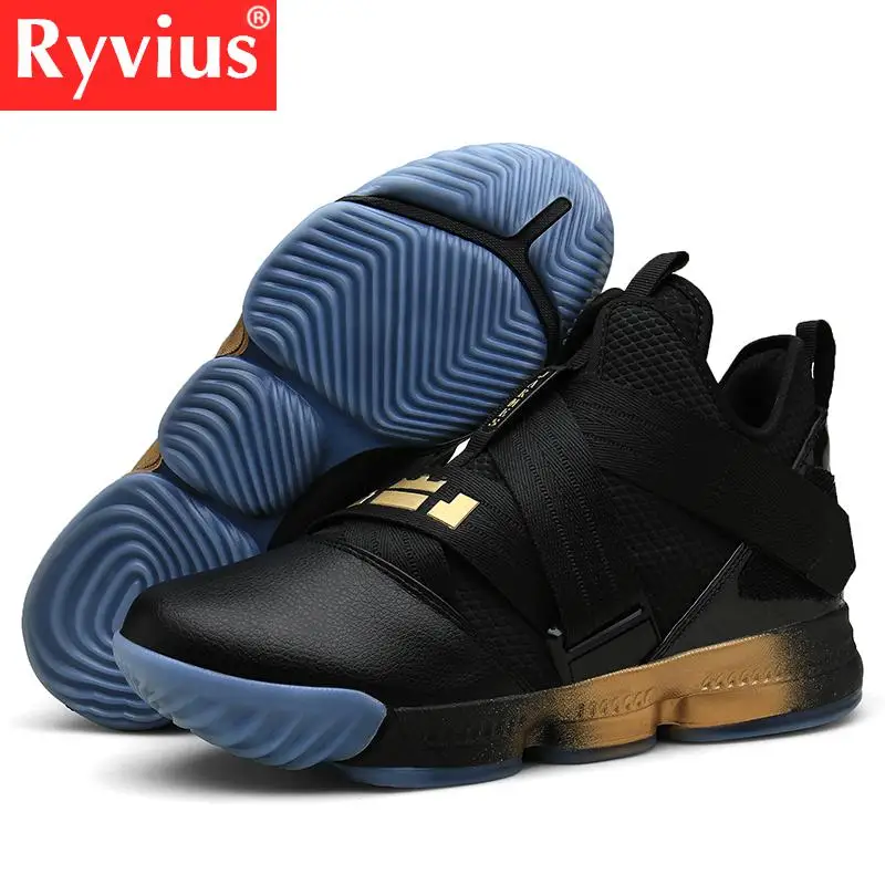 Ryvius 2019 حار بيع حذاء كرة السلة مريحة عالية رياضة التدريب الأحذية حذاء من الجلد في الهواء الطلق الرجال أحذية رياضية أحذية رياضية