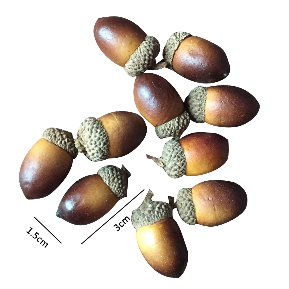 20 шт. имитация желудя мини пена сосновые орехи Рождественская елка висячие орнамент Подвески ручная работа свадебные сцены украшения съемки реквизит