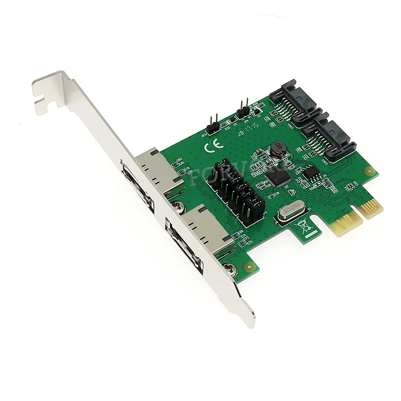 PCIe PCI Express 2x eSATA 2x SATA III Плата расширения PCI-E к SATA3 SATA3.0 6 ГБ/сек. адаптер