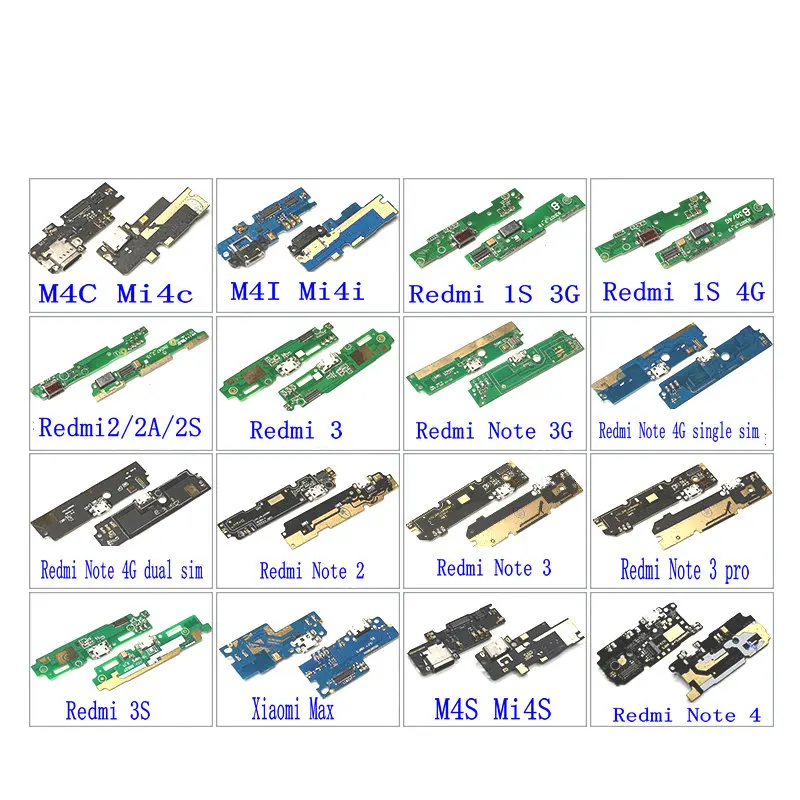 

1PCS New USB Charging Charger Board For Xiaomi MI4C MI4C Mi4S Max Redmi 1S 2 2A 2S 3 Note 2 Note3 3pro 4 3S