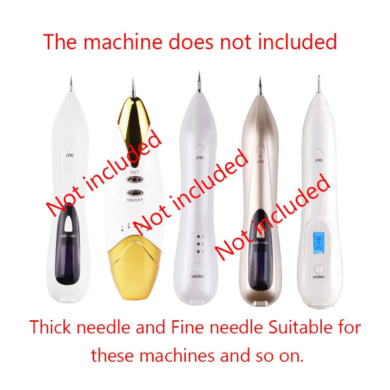 40Pcs=4bag Micro Removal Pen Point Mole Needle Sweep Spot Wash Eyebrow Tattoo Laser Plasma Point Tattoo Machine FineNeedles