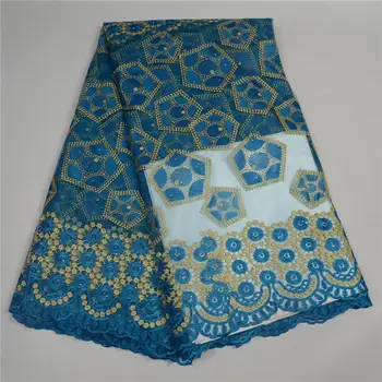 

embroidered tulle lace Jacquard Polyester Lace Fabric French For Garment JL