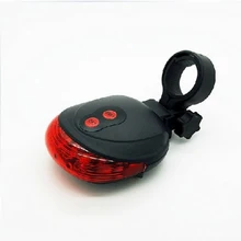 (5LED+2Laser) 7 flash mode Cycling Safety Bicycle Rear Lamp, waterproof Bike Laser Tail Light Warning Lamp Flashing