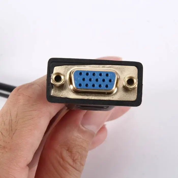 20 см VGA Мужской и Женский Соединительный Кабель-адаптер 15 контактов удлинитель для мониторов ТВ-проектор SGA998
