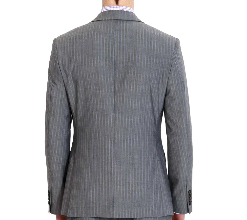 HCF By Air Для мужчин; цельнокроеное платье 1 пуговица серый плоский воротник Slim Fit вечерние Бизнес Формальные Для мужчин костюмы куртка