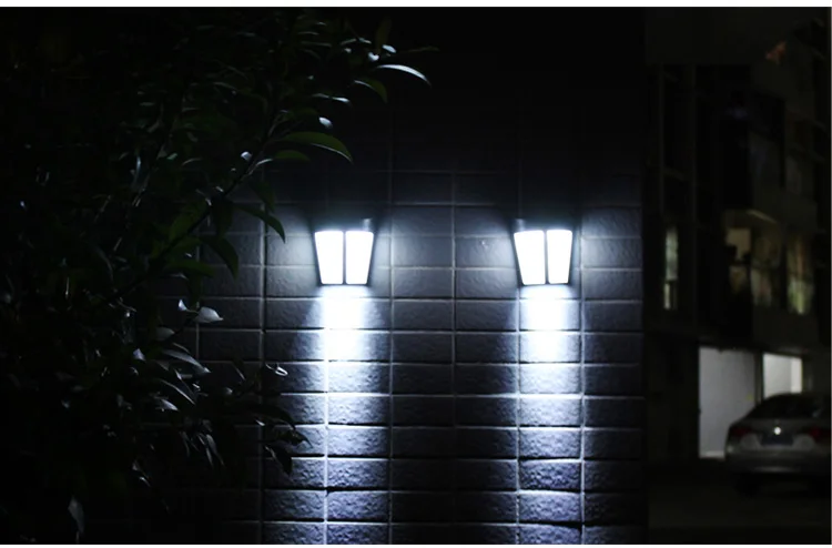 DE.SOUL LED Solar Power Wall Light Outdoor Waterproof Energy Saving Street Yard Path Home Garden Security Lamp 08