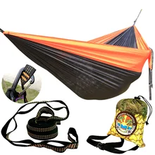 Гамак-Легкий Парашют Портативный Гамаки для Пеший туризм, путешествия, туризм, пляж, двор. Шестерни включает нейлон