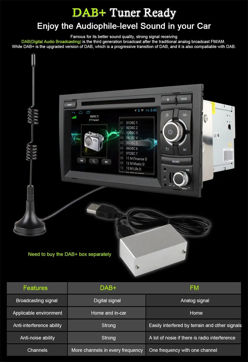 Excellent vehicel 2 din Android 6.0 Octa 8 Core car dvd player FOR Audi A4 2002-2008 gps navigation wifi 4G Bluetooth DVR RDS USB 8