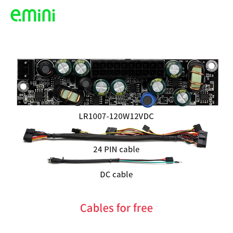 With 24 PIN Cable LR1007 120W 12VDC DC Power Supply Board ATX Power
