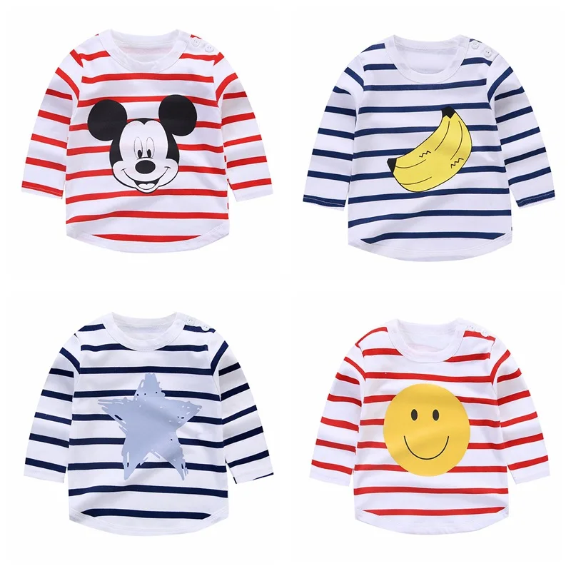 

Spring/Autumn Kids T shirt Baby Boy Girls Clothes Cotton Children T-shirts for Girl Cartoon Print Long Sleeve Tops Girls T Shirt
