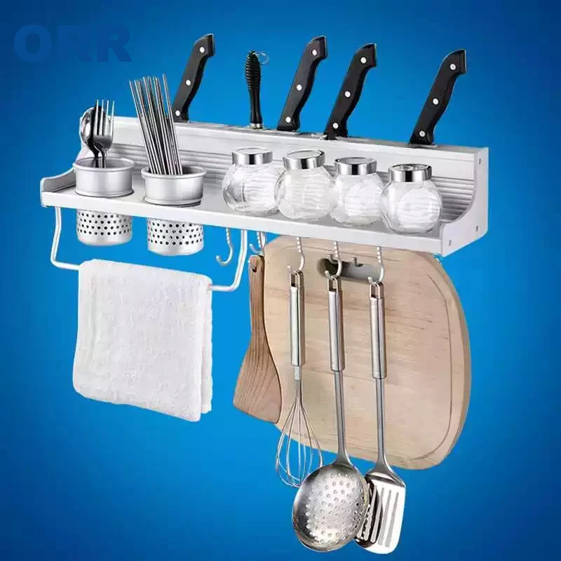 Многофункциональный кухонный стеллаж для хранения Fastnes Wall mount Bar Suprimentos Estante cocina ORR