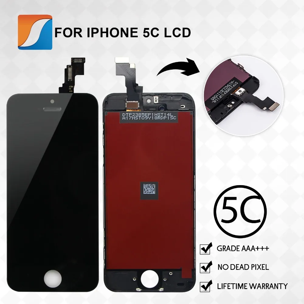 Класс AAA+++ 10 шт./лот для iPhone 5C lcd оригинальная сборка экран Замена дисплей без битых пикселей
