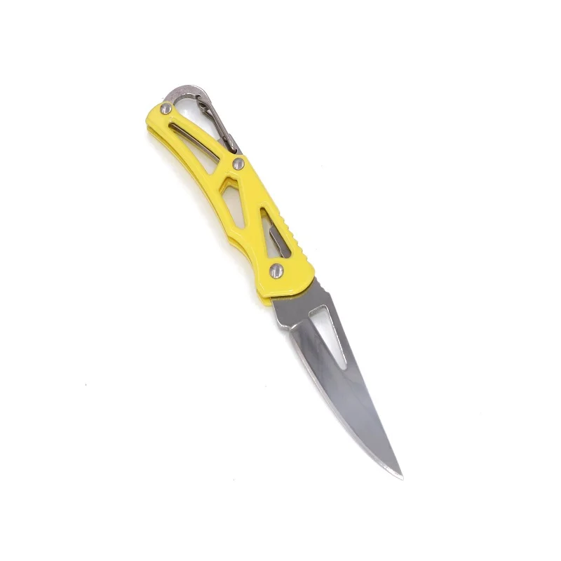 Yellow Мини-нож в виде ключа письмо лагерь Открытый брелок складной открытие Открыватель карманный посылка для выживания гаджет многофункциональный инструмент коробка для лезвий комплект - Цвет: Yellow