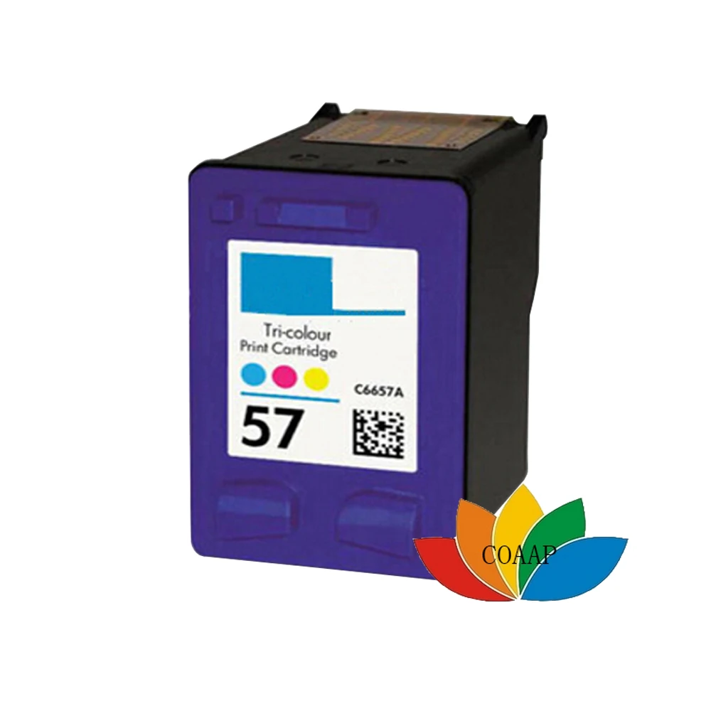 1x Compatible Hp57 Tricolor Refilled Ink Cartridge For Hp Psc 2171 2175