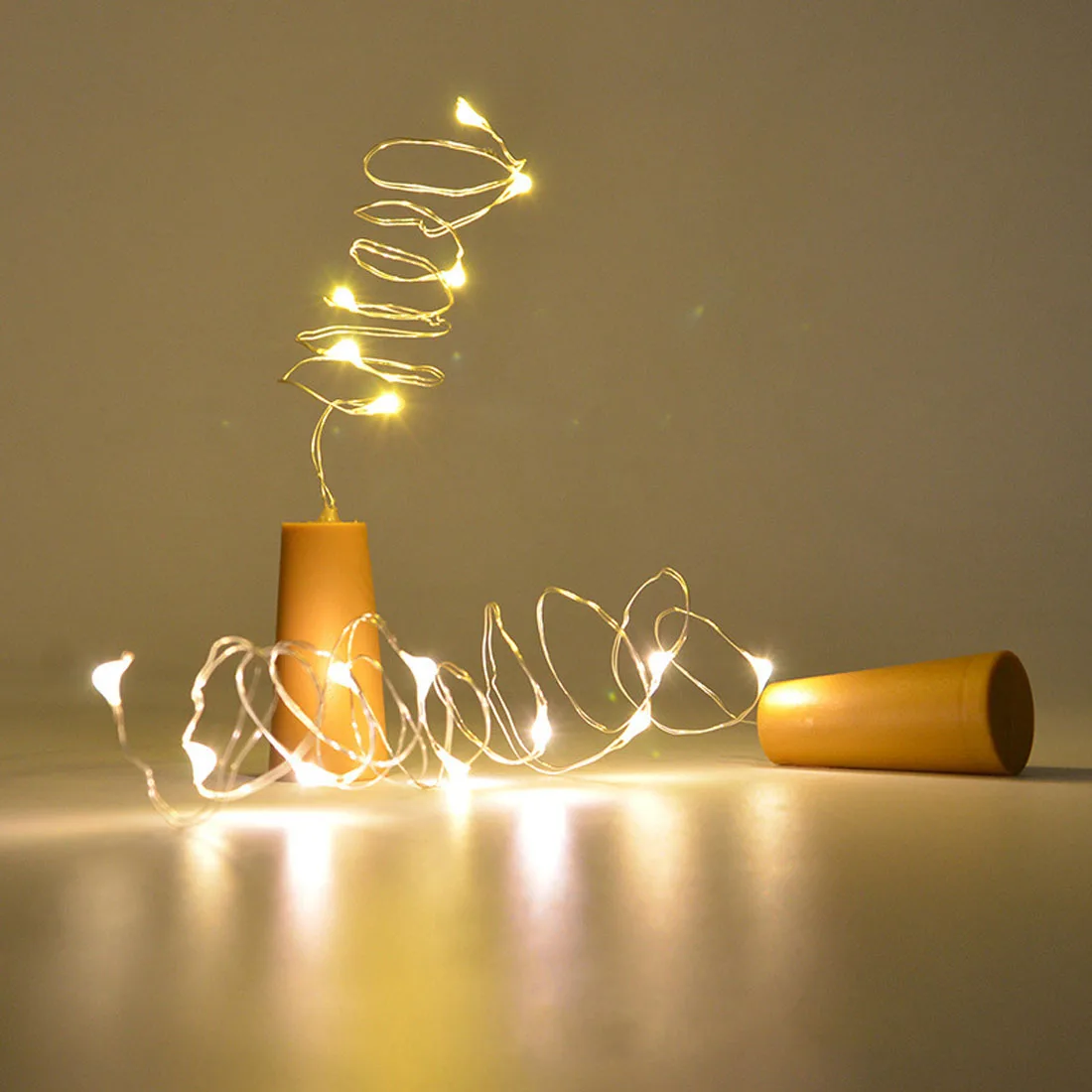 

1M 10 LEDs Wine Bottle Cork Light Battery Powered Garland DIY Christmas String Lights for Party Wedding Decoration