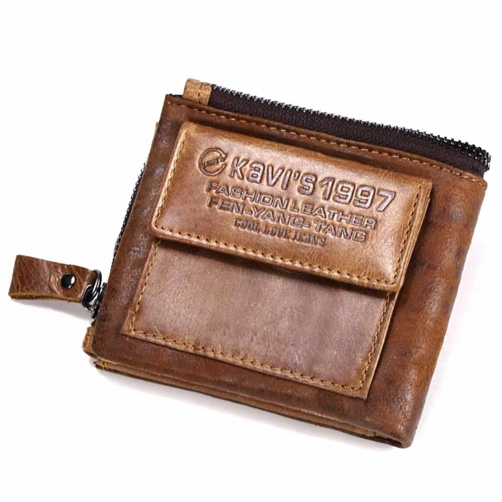 Men's Awesome Zipper Leather Wallet-1