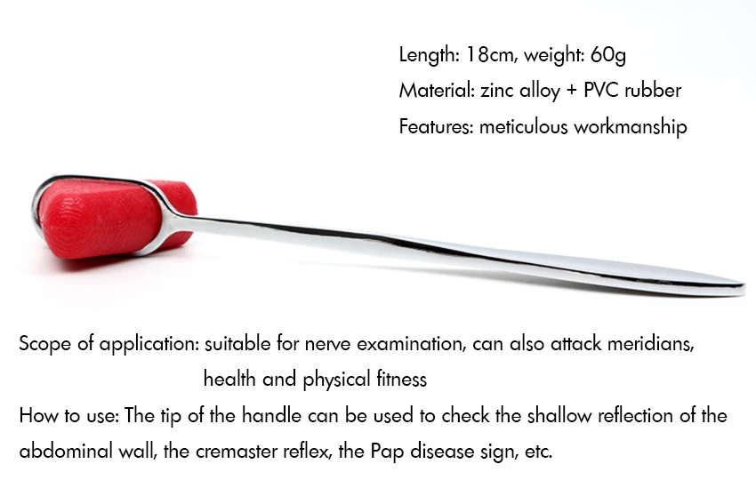 1 шт. диагностический перкуссионный рефлекторный молоток для неврологического тестирования рефлекторный молоток для медсестер, студентов-медиков, скорой помощи