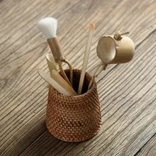 6 шт./компл. ручной работы ротанга высокого качества для китайского чая кунг-фу церемония посуда набор бамбуковый чай аксессуары инструменты