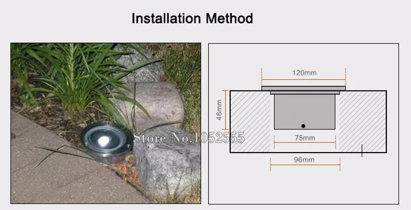 Sale HOT 40PCS Solar Powered Outdoor Deck Lights Ground Lamp (3 LEDs Light Beads) Underground Light Garden Pathway Light 6