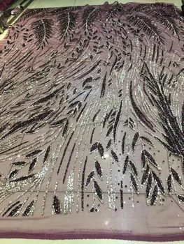 

5yard/lot african glitter lace fabric Sophia-10.1923 embroidered tulle lace with glued glitter for party dress