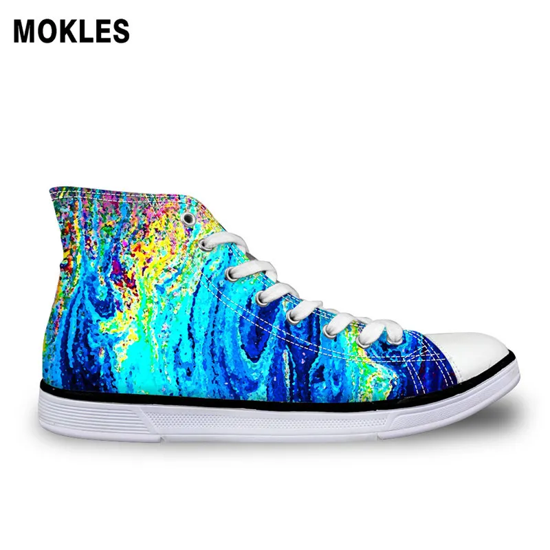 

mokles spring autumn breathable young canvas shoes printed custom pictures wear resistant high top flat shoes casual shoes