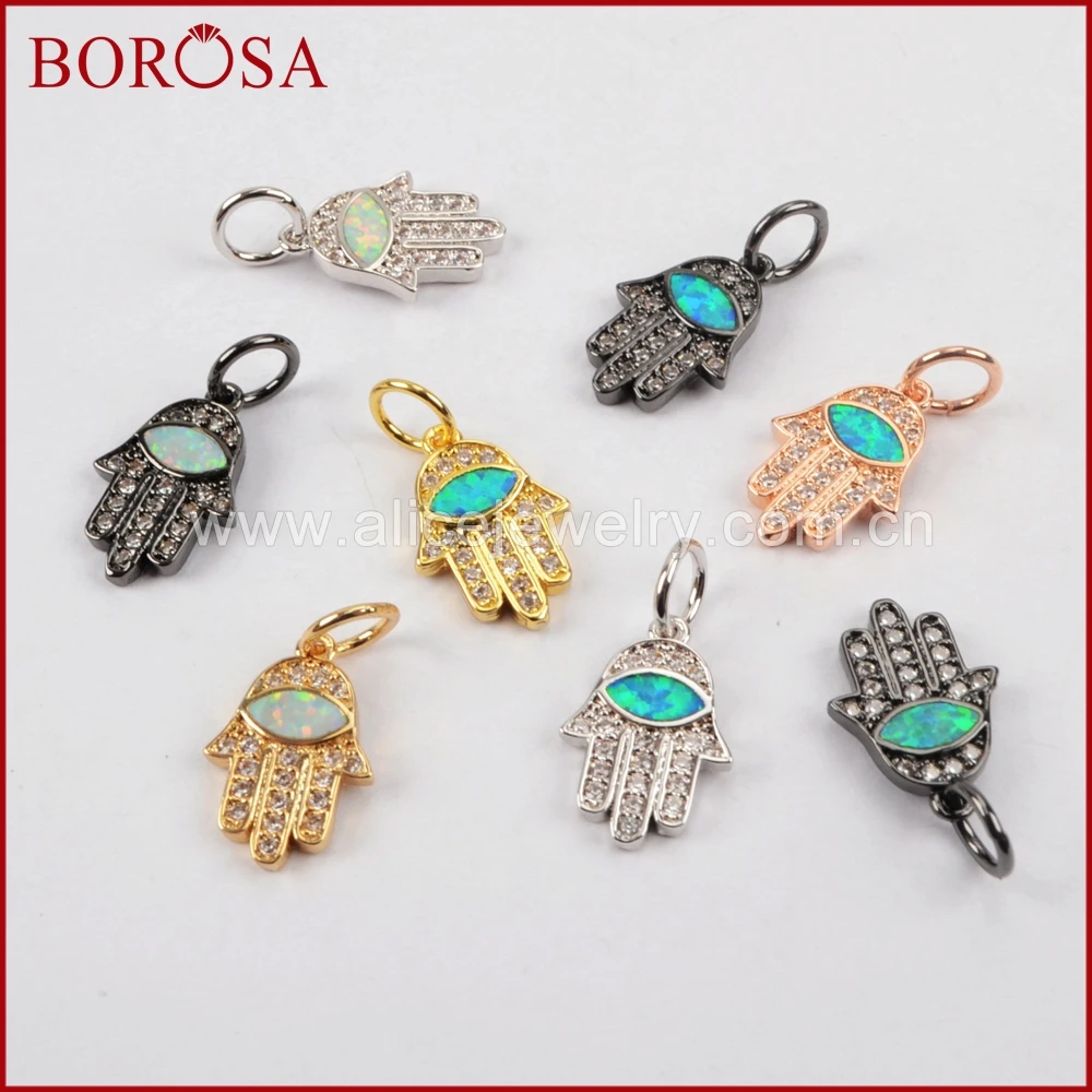 BOROSA 20 шт смешанные цвета кубический циркон Druzy Кулон распорка CZ микро проложить