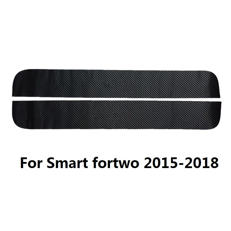 Углеродное волокно Печатный автомобильный порог пластина Добро пожаловать Подножки дверь защитная наклейка крышка для Smart Fortwo ForFour - Название цвета: for fortwo