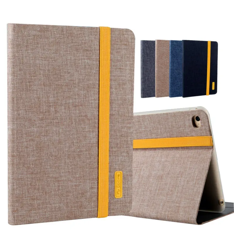 

For iPad mini4 mini 4 PU Leather Case Jean Cloth Protective Stand Cover Tablet PC Fundas For Apple iPad mini 4 7.9'' Smart Cases